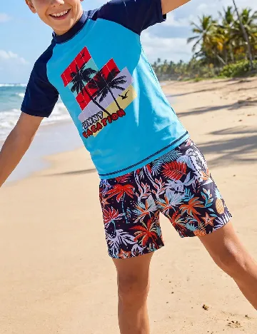 Costum de baie Shein Kids, albastru