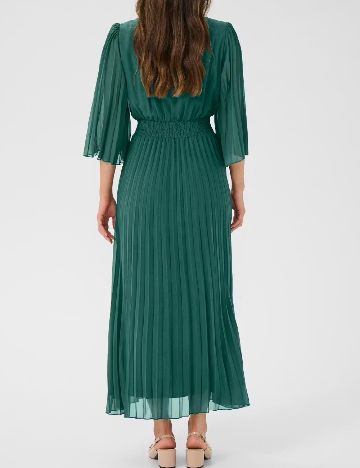 Rochie lunga Cream, verde