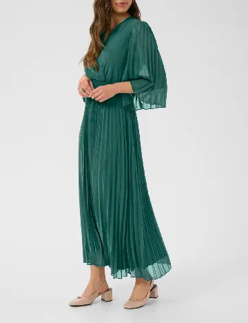 Rochie lunga Cream, verde