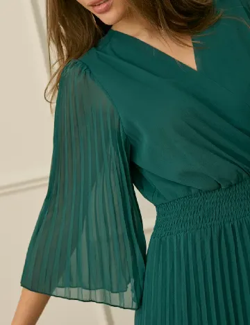 Rochie lunga Cream, verde
