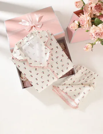 Pijama Shein Kids, crem