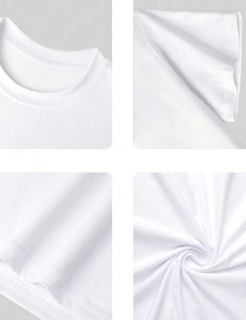 Tricou Shein Kids, alb