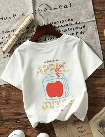 Tricou Shein Kids, alb