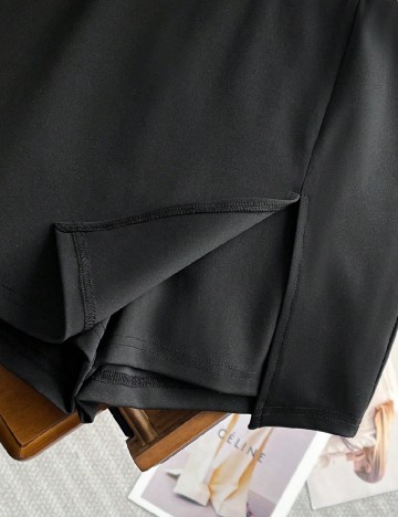 Fusta pantalon SHEIN, negru