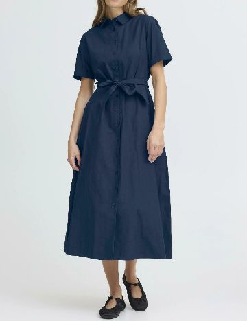 Rochie medie Ichi, bleumarin