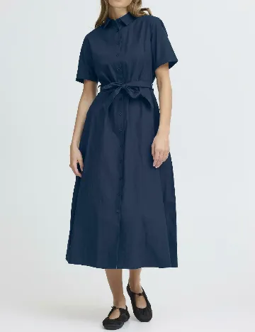 Rochie medie Ichi, bleumarin