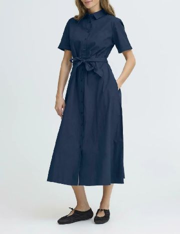 Rochie medie Ichi, bleumarin