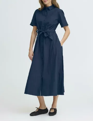 Rochie medie Ichi, bleumarin