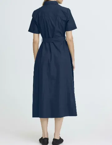 Rochie medie Ichi, bleumarin