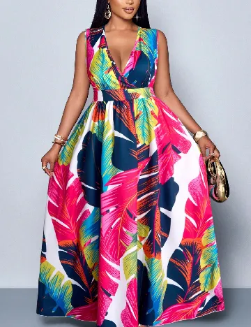 Rochie lunga SHEIN CURVE, mix culori