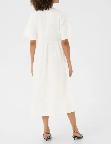 Rochie medie Culture, alb