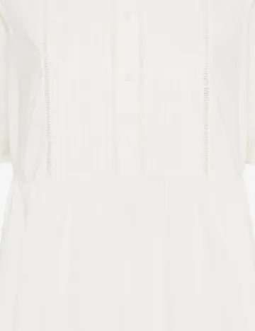 Rochie medie Culture, alb