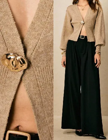 Cardigan SHEIN, maro