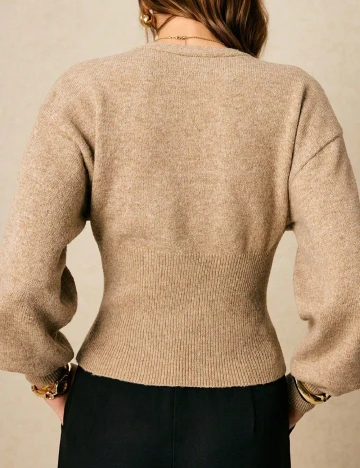 Cardigan SHEIN, maro