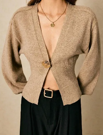 Cardigan SHEIN, maro
