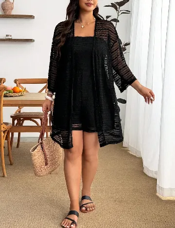 Salopeta SHEIN CURVE, negru