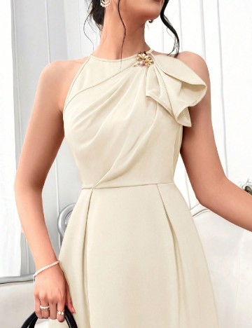Rochie medie SHEIN, ecru