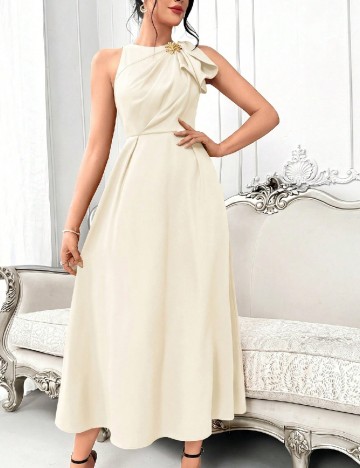 Rochie medie SHEIN, ecru