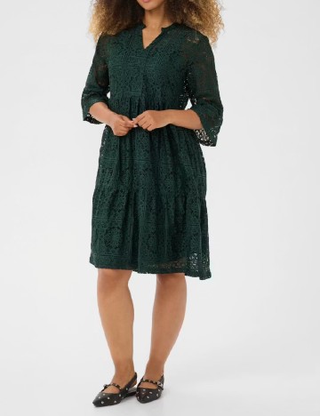 Rochie scurta Cream, verde