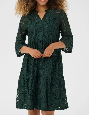 Rochie scurta Cream, verde
