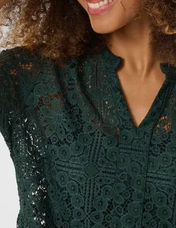 Rochie scurta Cream, verde