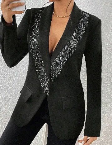 Sacou SHEIN, negru