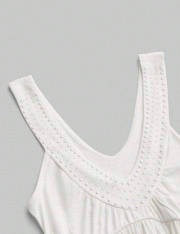 Rochie scurta Romwe, alb