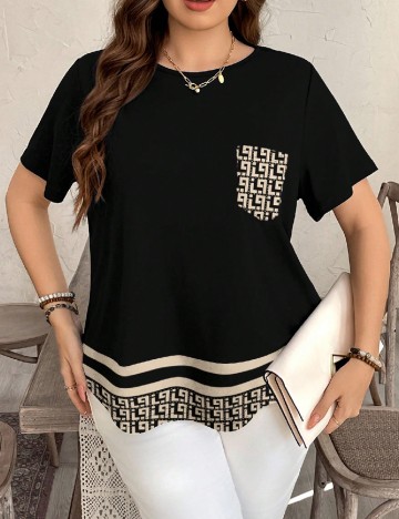 Tricou SHEIN CURVE, negru