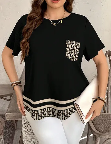 Tricou SHEIN CURVE, negru