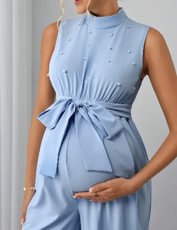 Salopeta SHEIN Maternity, albastru