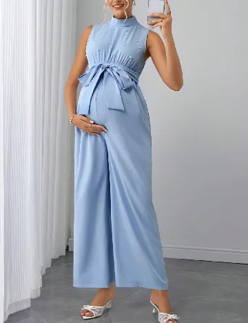Salopeta SHEIN Maternity, albastru