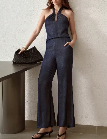 Pantaloni MOTF, bleumarin