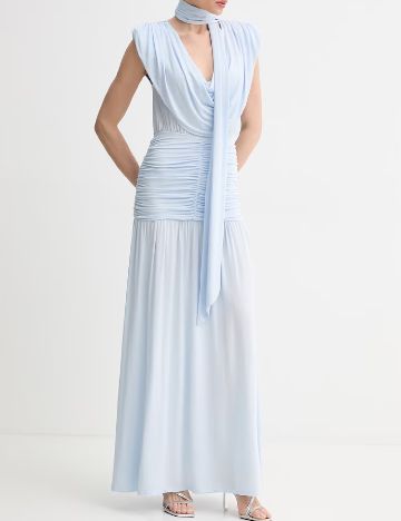 Rochie lunga Gestuz, bleu