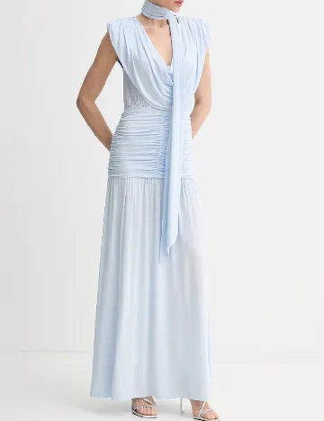 Rochie lunga Gestuz, bleu