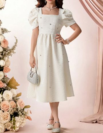 Rochie Shein Kids, crem