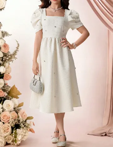 Rochie Shein Kids, crem