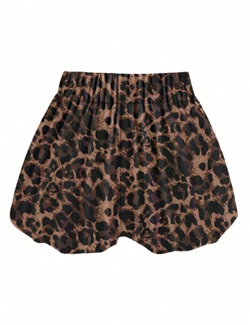 Pantaloni scurti SHEIN CURVE, animal print