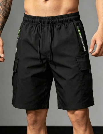 Pantaloni scurti SHEIN, negru