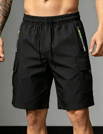 Pantaloni scurti SHEIN, negru