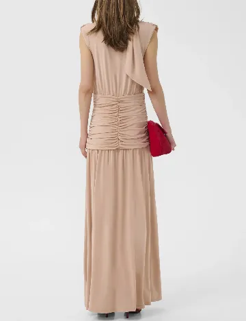 Rochie lunga Gestuz, maro