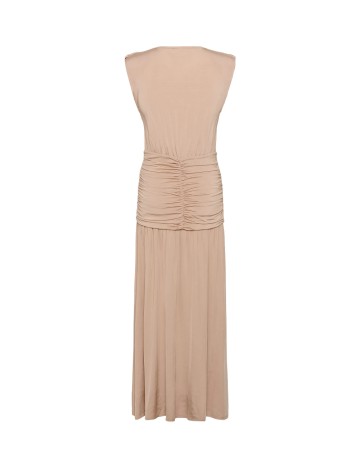Rochie lunga Gestuz, maro