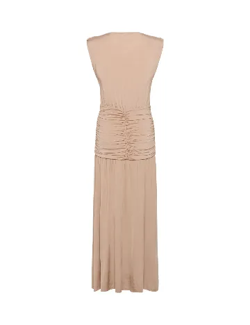 Rochie lunga Gestuz, maro