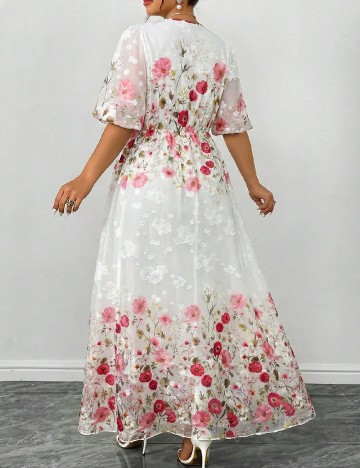 Rochie lunga SHEIN CURVE, alb