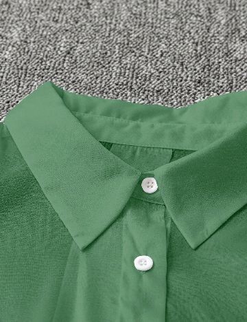 Camasa SHEIN CURVE, verde