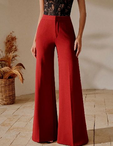 Pantaloni Anewsta, rosu