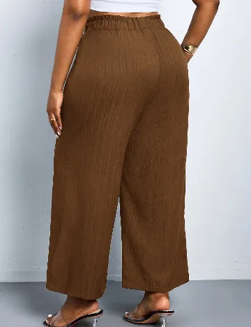 Pantaloni SHEIN CURVE, maro