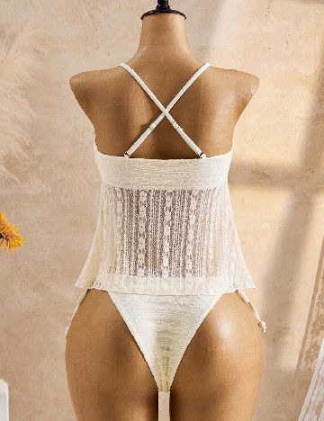 Costum de baie SHEIN, galben deschis