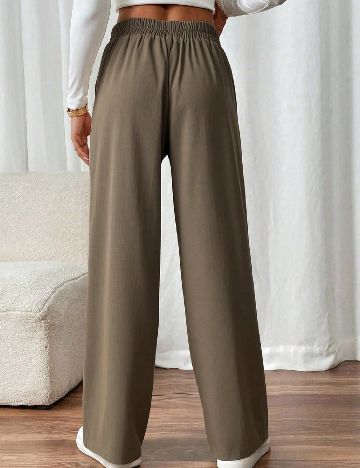 Pantaloni SHEIN CURVE, maro