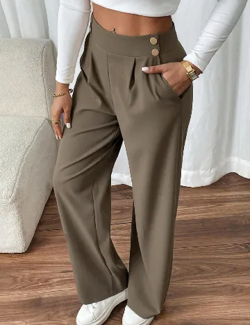 Pantaloni SHEIN CURVE, maro