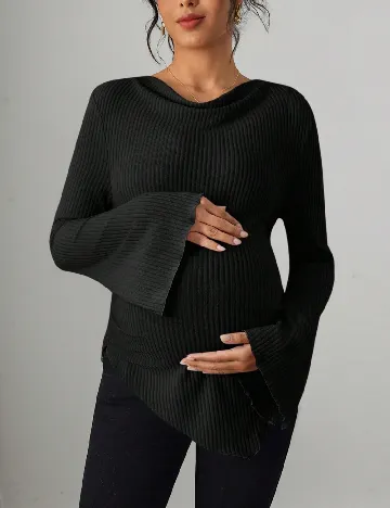 Bluza SHEIN Maternity, negru